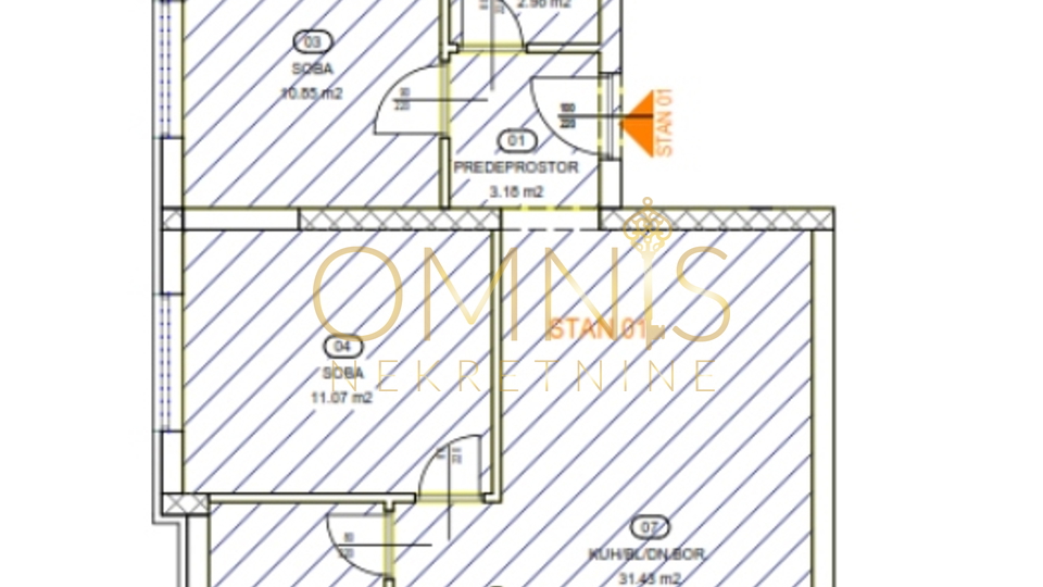 Kraljevica, house for renovation, 140 m² with conceptual project!
